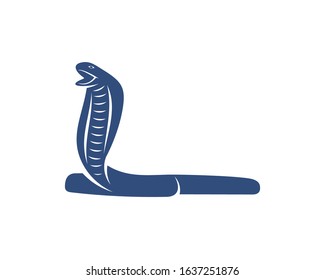 King Cobra snake logo design vector, Animal graphic, Snake design Template illustration