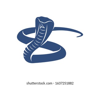 King Cobra snake logo design vector, Animal graphic, Snake design Template illustration