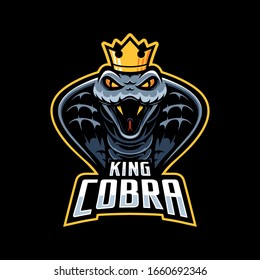 King cobra snake Mascot logo template