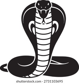 king cobra snake silhouette vector