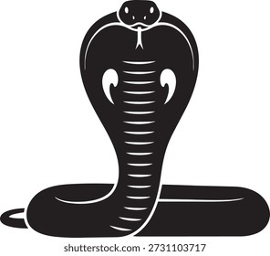 king cobra snake silhouette vector