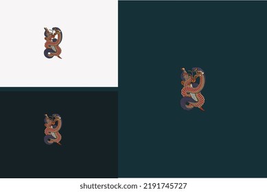 king cobra and sword vector illustration design