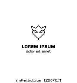 king cobra. Vector logo template