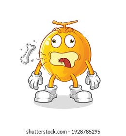 king coconut burp mascot. cartoon vector