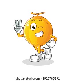 king coconut young boy character. cartoon mascot vector