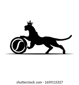 plantilla de diseño de logotipo de vector de código king