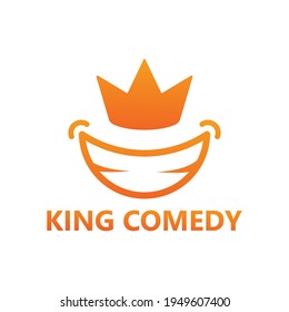 Diseño del logotipo de comedia Rey