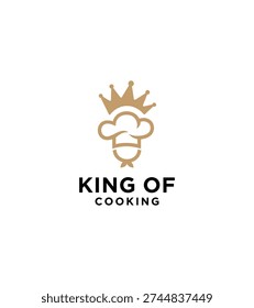 King of Cooking logo featuring a chef's hat and crown, symbolizing culinary mastery.