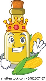 King corn oil in the character shape