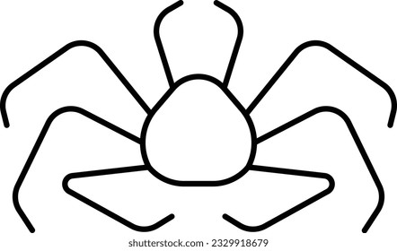 king crab crustacean Alaskan king crab seafood animal Outline