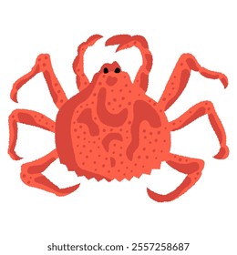 King Crab vector illustration. Not AI