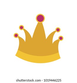 king crown in colorful silhouette