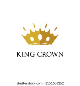 KING CROWN CREATIVE LOGO DESIGN TEMPLATE