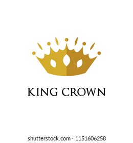 KING CROWN CREATIVE LOGO DESIGN TEMPLATE