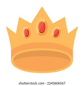 diseño de la corona rey sobre blanco