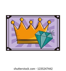 King crown and diamond
