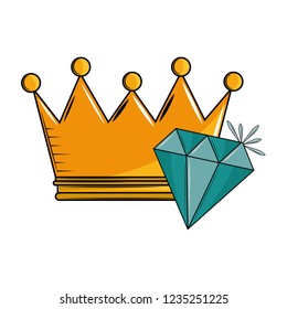 King crown and diamond