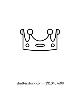 king crown icon. Element of royalty for mobile concept and web apps icon. Thin line icon for website design and development, app development. Premium icon