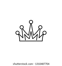 king crown icon. Element of royalty for mobile concept and web apps icon. Thin line icon for website design and development, app development. Premium icon
