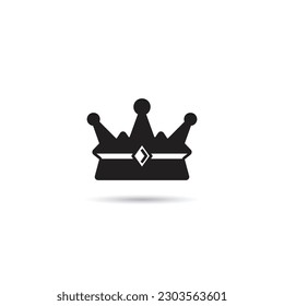 king crown icon on white background