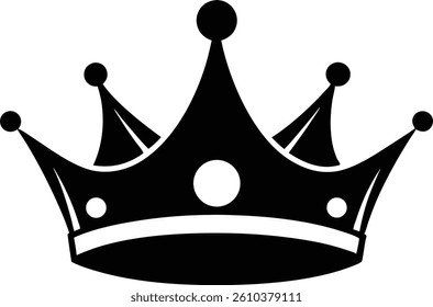 king crown icon silhouette vector illustration