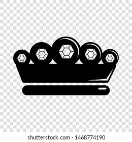 King crown icon. Simple illustration of king crown vector icon for web
