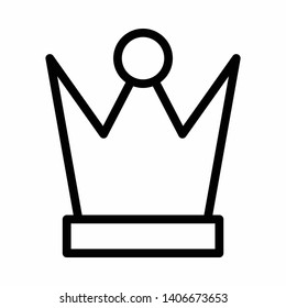 king crown icon vector logo or illustration.