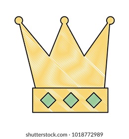 king crown isolated icon