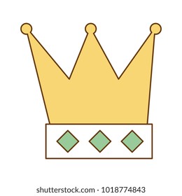 king crown isolated icon