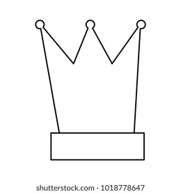 king crown isolated icon