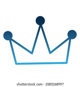 king crown isolated icon