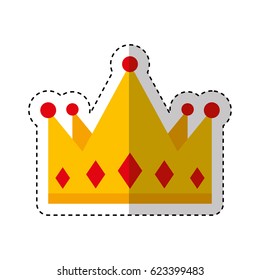 king crown isolated icon