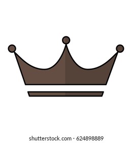 king crown isolated icon
