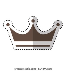 king crown isolated icon