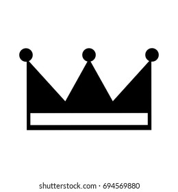 king crown isolated icon
