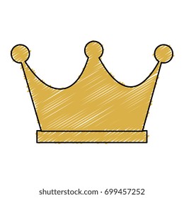 king crown isolated icon
