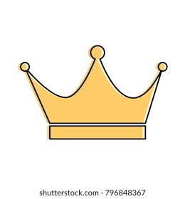 king crown isolated icon