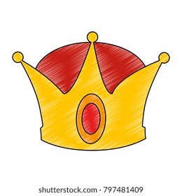 king crown isolated icon