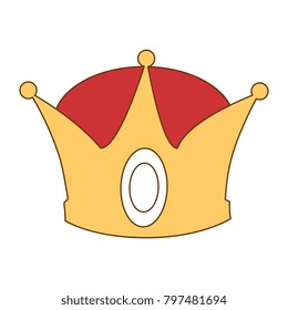 king crown isolated icon