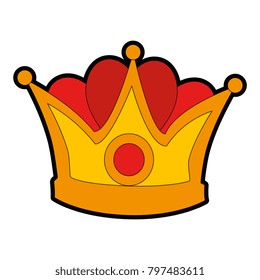 king crown isolated icon