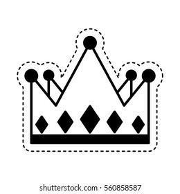 king crown isolated icon vector illustration design