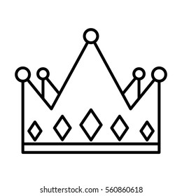 king crown isolated icon vector illustration design