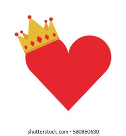 king crown isolated icon vector illustration design