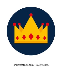 king crown isolated icon vector illustration design