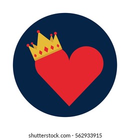 king crown isolated icon vector illustration design