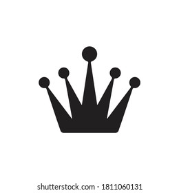 La Corona Rey Aislada En Fondo Blanco. Vector