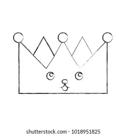king crown kawaii character