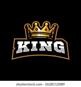 King Crown Logo Design for Sport Esport or Gaming