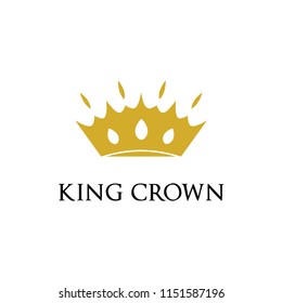 KING CROWN LOGO DESIGN TEMPLATE