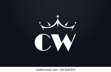 Vector de diseño del logo de la corona del rey y símbolo de la reina extra negrita